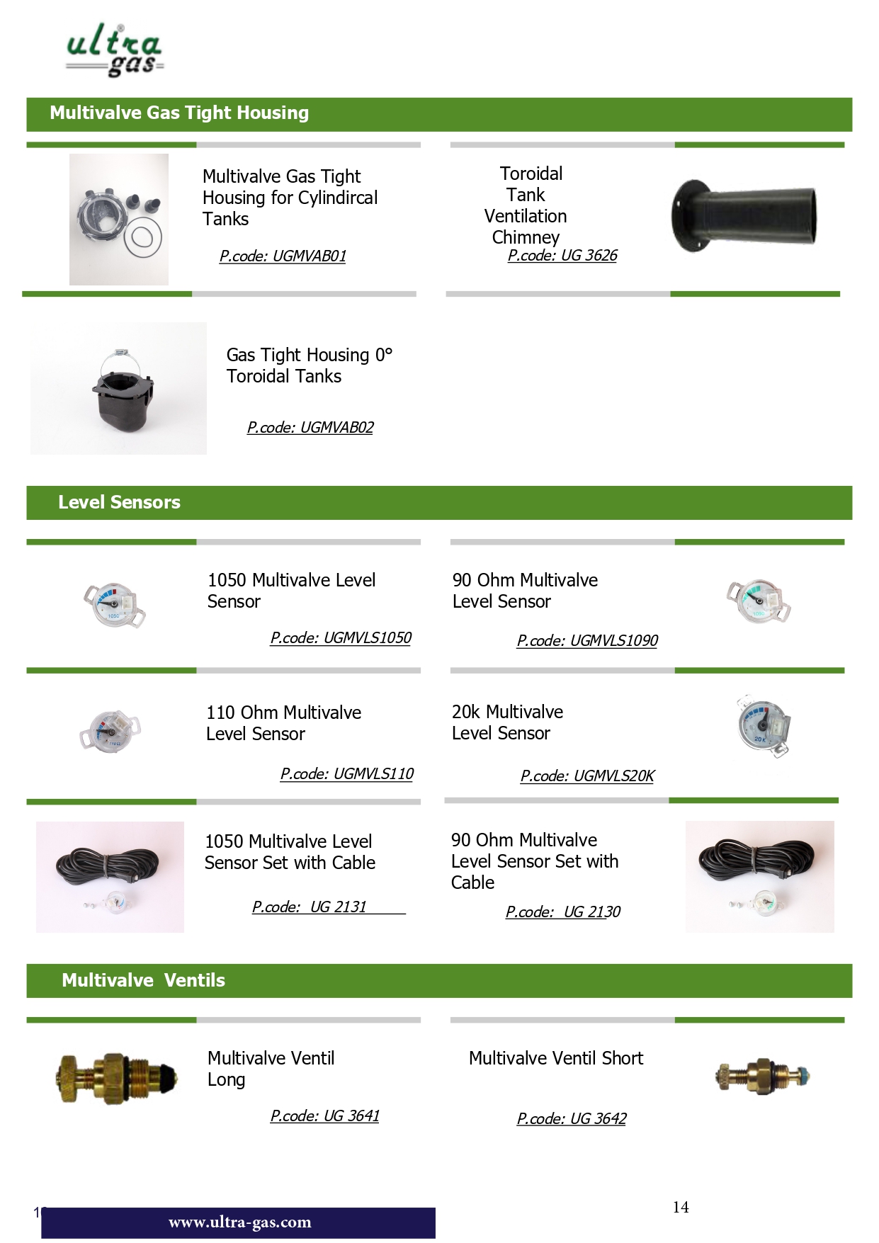 Multivalve Airboxes, Level Sensors